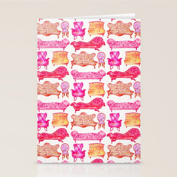 Victorian Lounge - Pink Palette Stationery Card Gallery Image 1