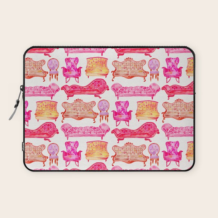 Victorian Lounge - Pink Palette Laptop Sleeve Gallery Image 1