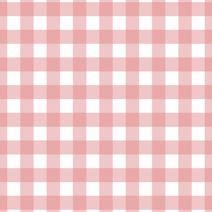 Gingham Check Pattern in Blush Pink and White Coffee Mug Gallery Image 2