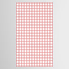 Gingham Check Pattern in Blush Pink and White Tablecloth Gallery Image 2