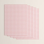 Gingham Check Pattern in Blush Pink and White Wrapping Paper Gallery Image 3