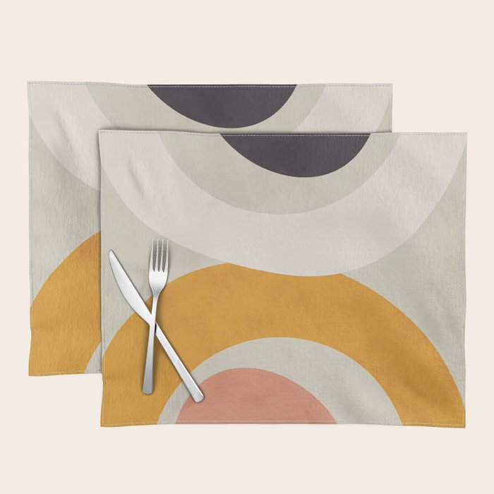 abstract modern geometric art Placemat Gallery Image 1