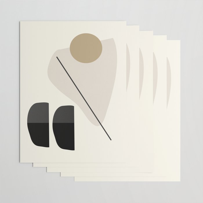 Abstract Minimal Shapes 107 Wrapping Paper Gallery Image 3
