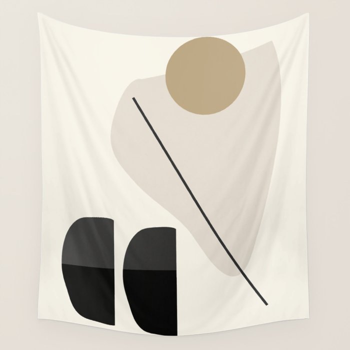 Abstract Minimal Shapes 107 Wall Tapestry Gallery Image 1