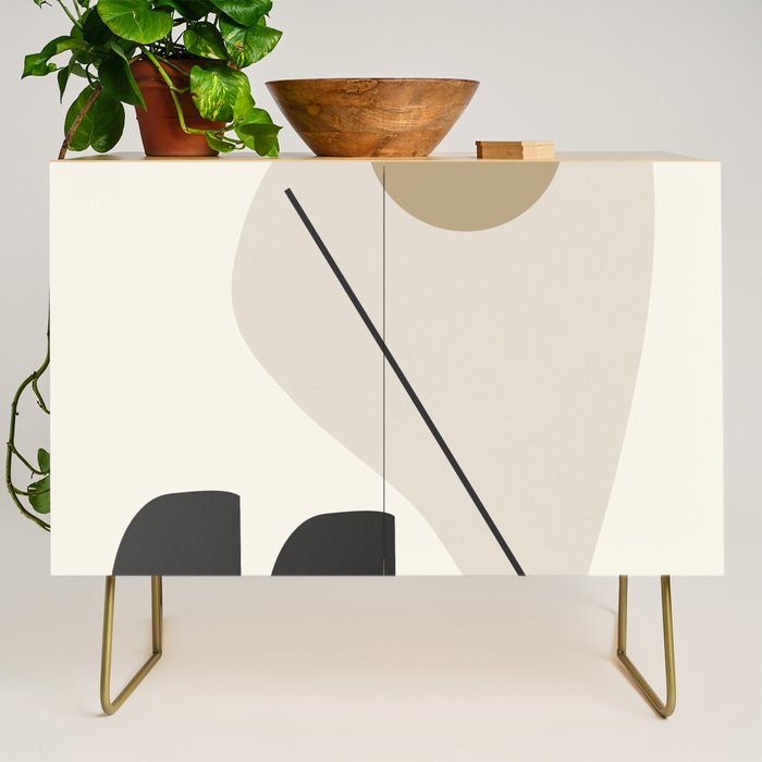 Abstract Minimal Shapes 107 Credenza Gallery Image 1