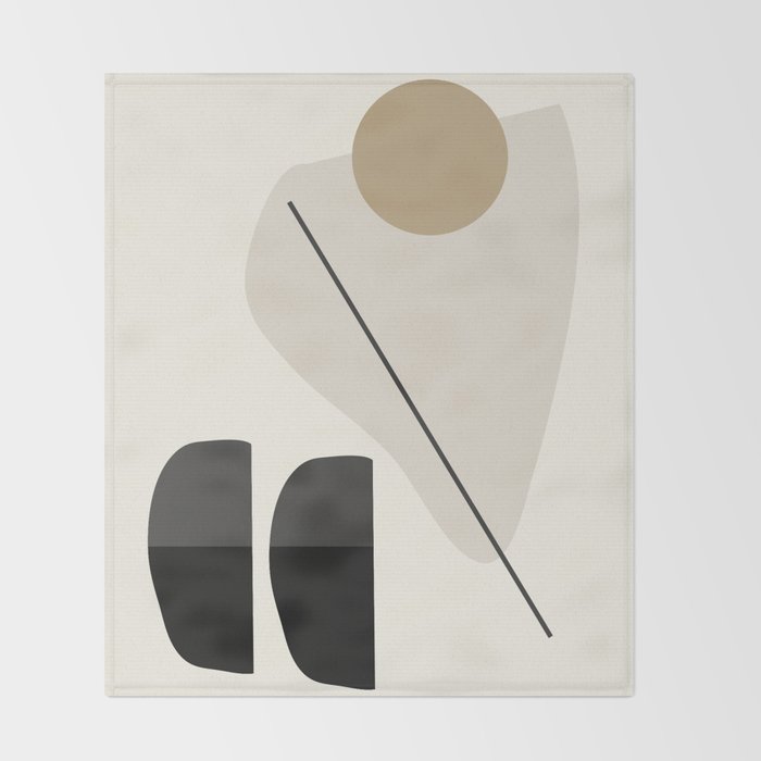 Abstract Minimal Shapes 107 Throw Blanket Gallery Image 2