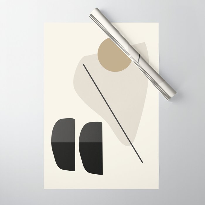 Abstract Minimal Shapes 107 Wrapping Paper Gallery Image 1