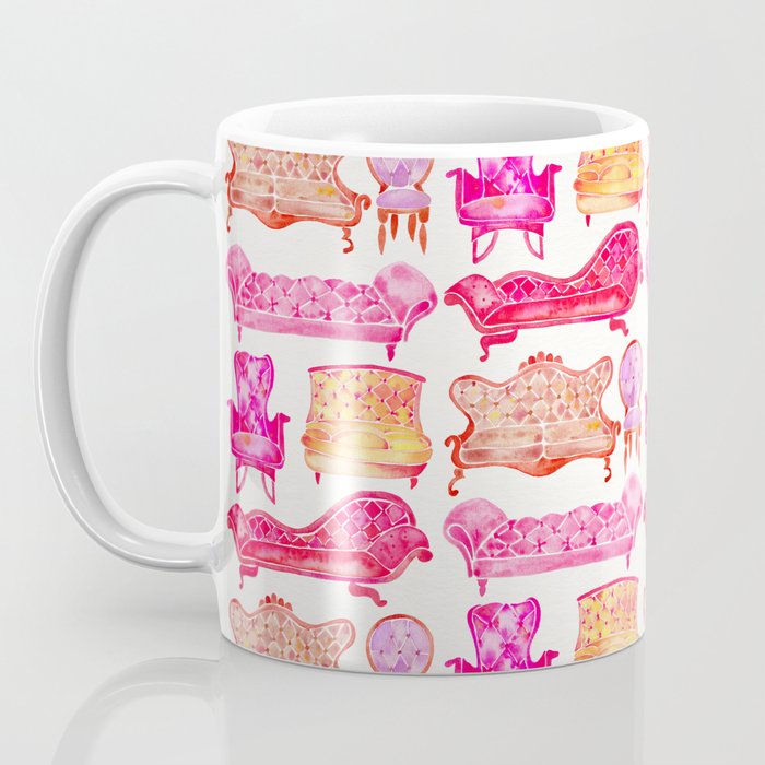 Victorian Lounge - Pink Palette Coffee Mug Gallery Image 3