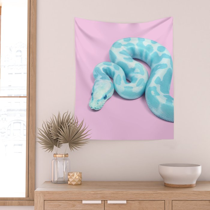BLUE SNAKE Wall Tapestry Gallery Image 2