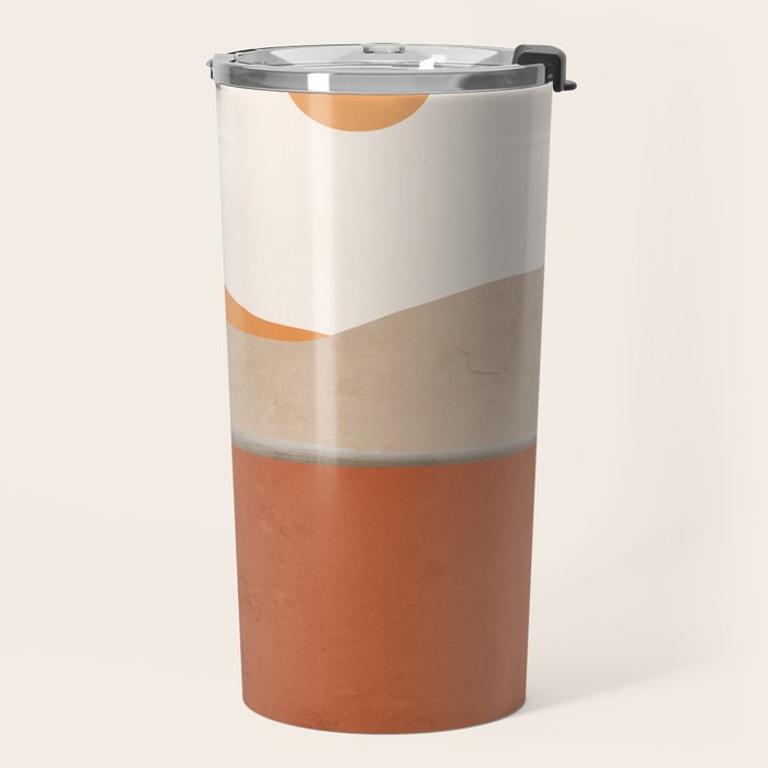 Minimal Abstract Art Landscape 11 Travel Mug Gallery Image 2