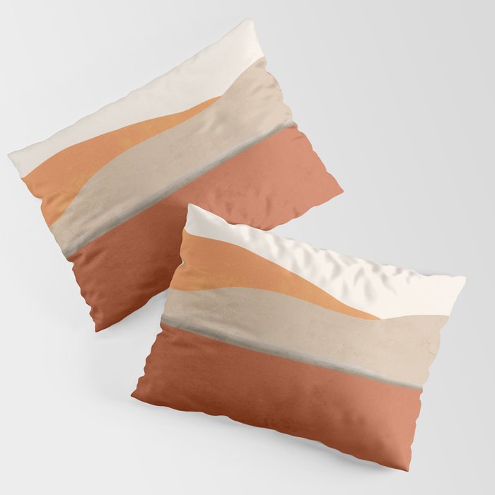 Minimal Abstract Art Landscape 11 Pillow Sham Gallery Image 1