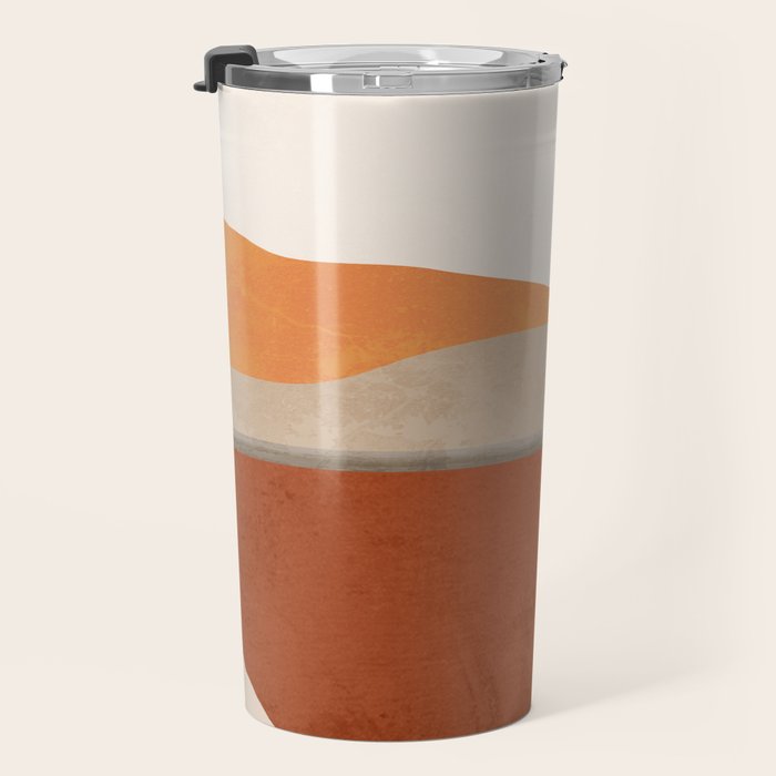 Minimal Abstract Art Landscape 11 Travel Mug Gallery Image 3