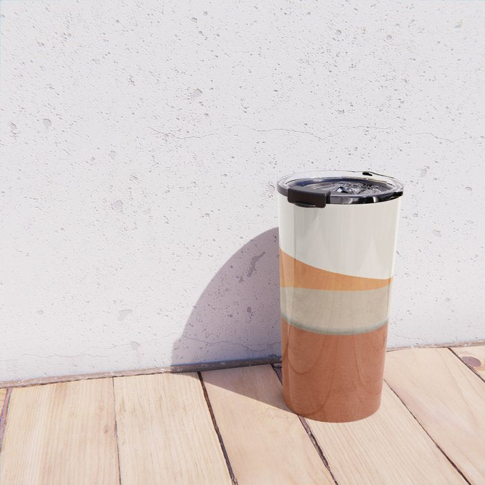 Minimal Abstract Art Landscape 11 Travel Mug Gallery Image 4