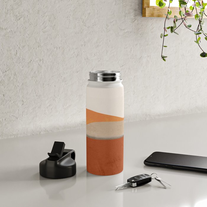 Minimal Abstract Art Landscape 11 Water Bottle Gallery Image 4