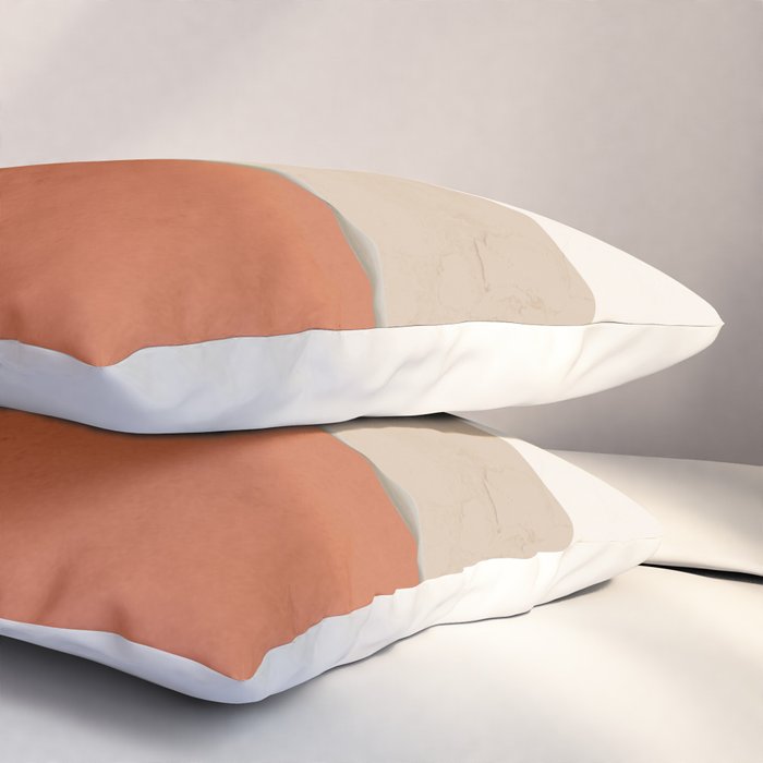 Minimal Abstract Art Landscape 11 Pillow Sham Gallery Image 3