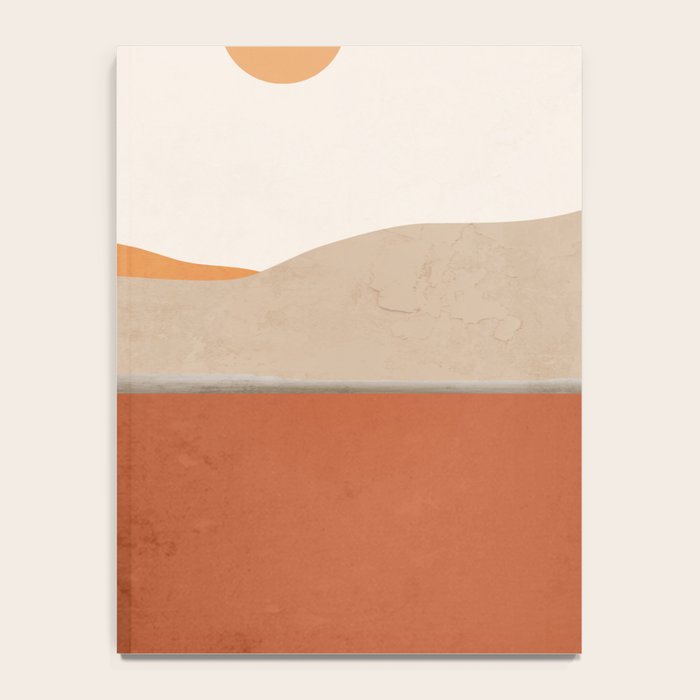 Minimal Abstract Art Landscape 11 Notebook Gallery Image 4