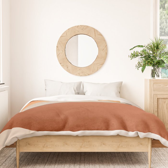 Minimal Abstract Art Landscape 11 Duvet Cover Gallery Image 3