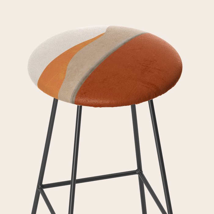 Minimal Abstract Art Landscape 11 Stool Gallery Image 2