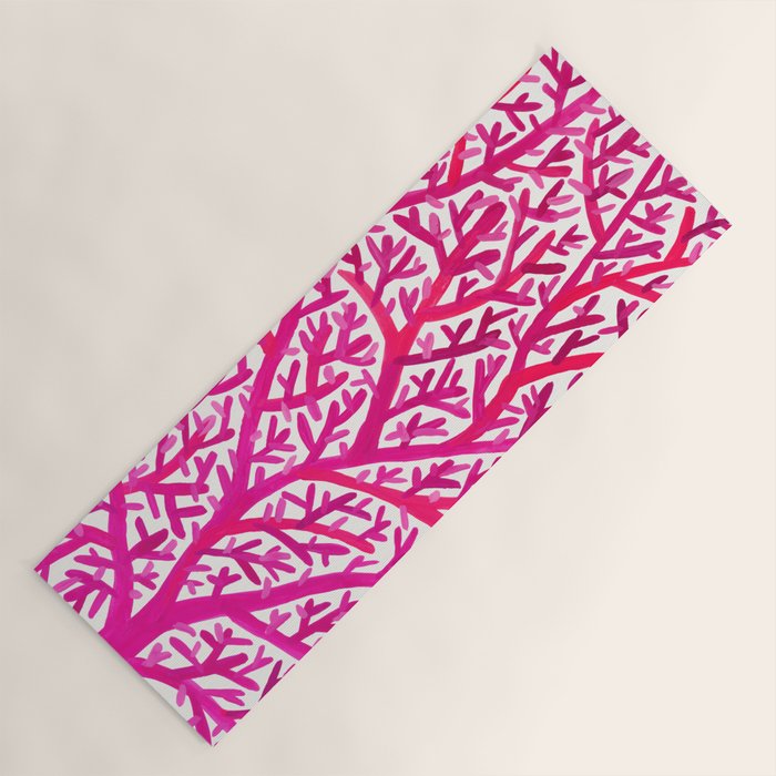 Fan Coral - Pink OmbrÃ© Yoga Mat Gallery Image 1