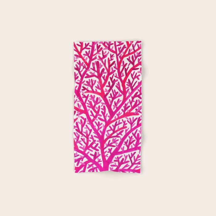Fan Coral - Pink OmbrÃ© Bath Towel Gallery Image 1