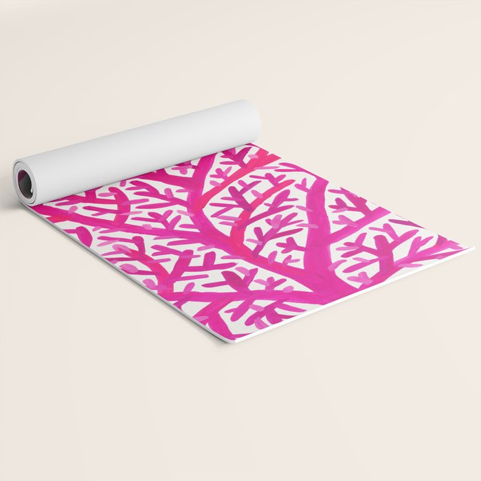 Fan Coral - Pink OmbrÃ© Yoga Mat Gallery Image 2
