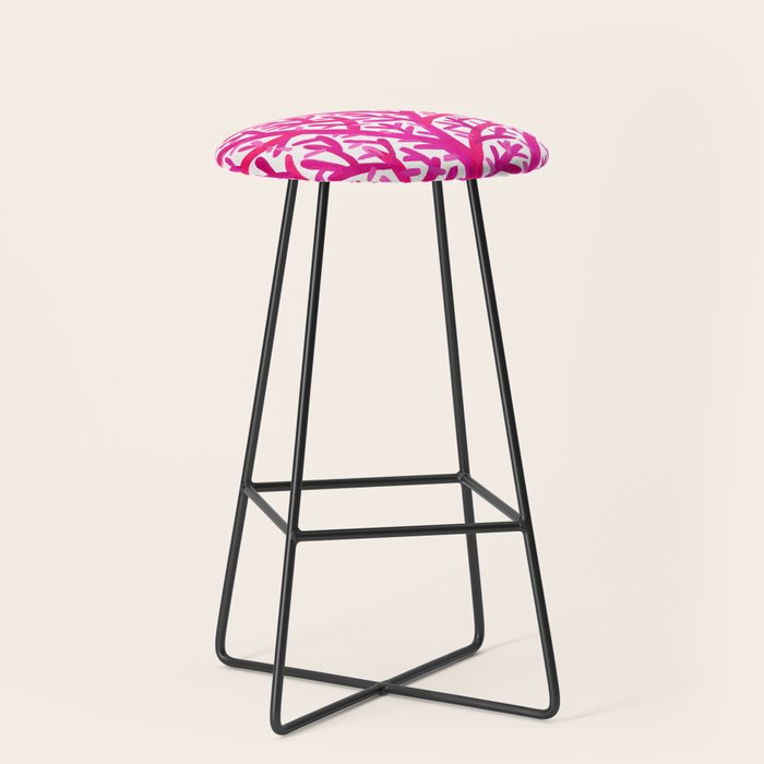 Fan Coral - Pink OmbrÃ© Stool Gallery Image 1