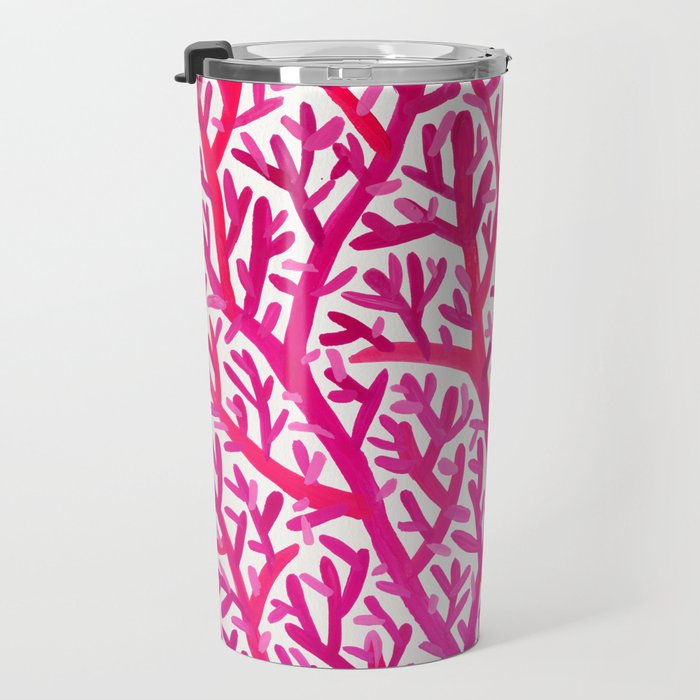 Fan Coral - Pink OmbrÃ© Travel Mug Gallery Image 3