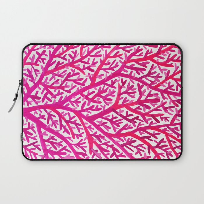 Fan Coral - Pink OmbrÃ© Laptop Sleeve Gallery Image 1