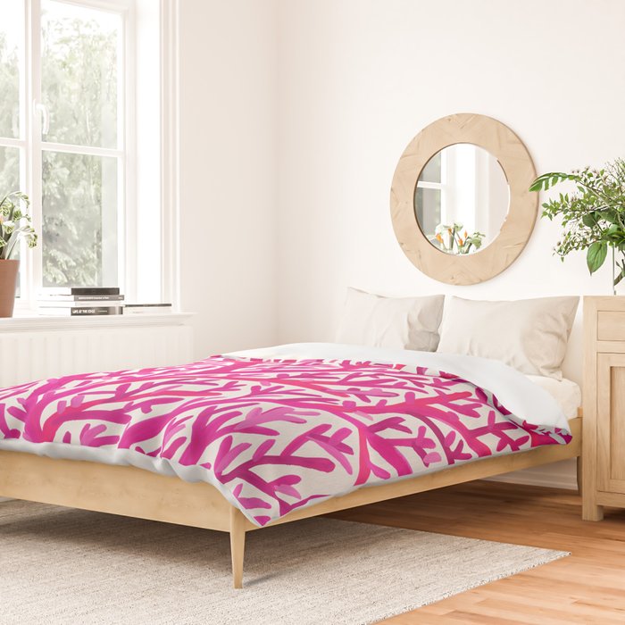 Fan Coral - Pink OmbrÃ© Duvet Cover Gallery Image 2