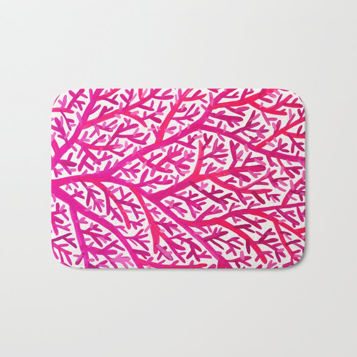 Fan Coral - Pink OmbrÃ© Bath Mat Gallery Image 1