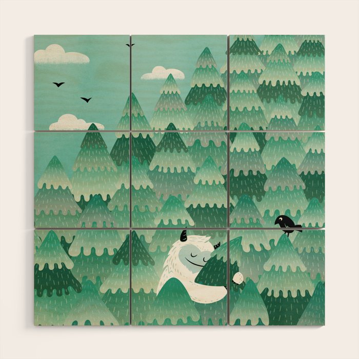 Tree Hugger (Spring & Summer version) Wood Wall Art Gallery Image 1