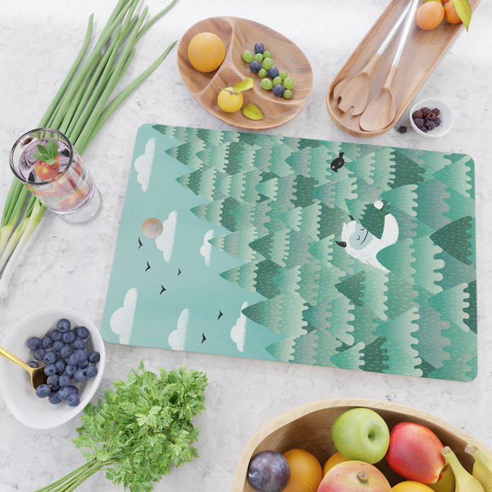 Tree Hugger (Spring & Summer version) Cutting Board Gallery Image 2