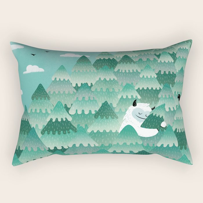 Tree Hugger (Spring & Summer version) Rectangular Pillow Gallery Image 2