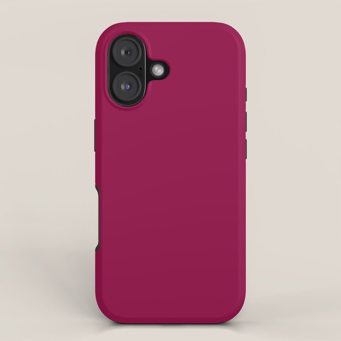 Mulberry Pink Solid Color iPhone Case