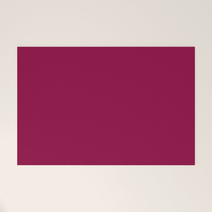 Mulberry Pink Solid Color Welcome Mat Gallery Image 1