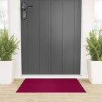 Mulberry Pink Solid Color Welcome Mat Gallery Image 3
