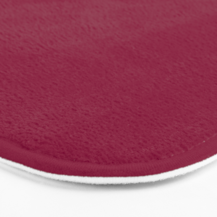Mulberry Pink Solid Color Bath Mat Gallery Image 3