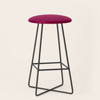 Mulberry Pink Solid Color Stool Gallery Image 1
