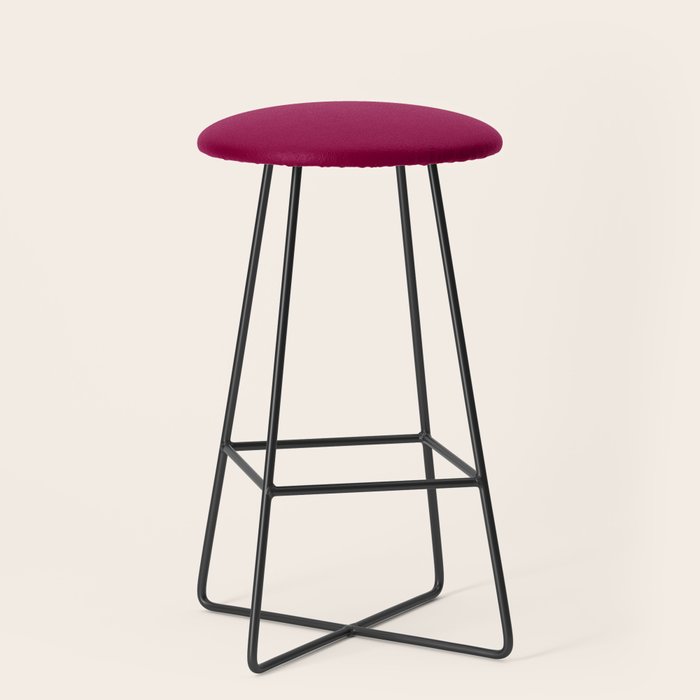 Mulberry Pink Solid Color Stool Gallery Image 1