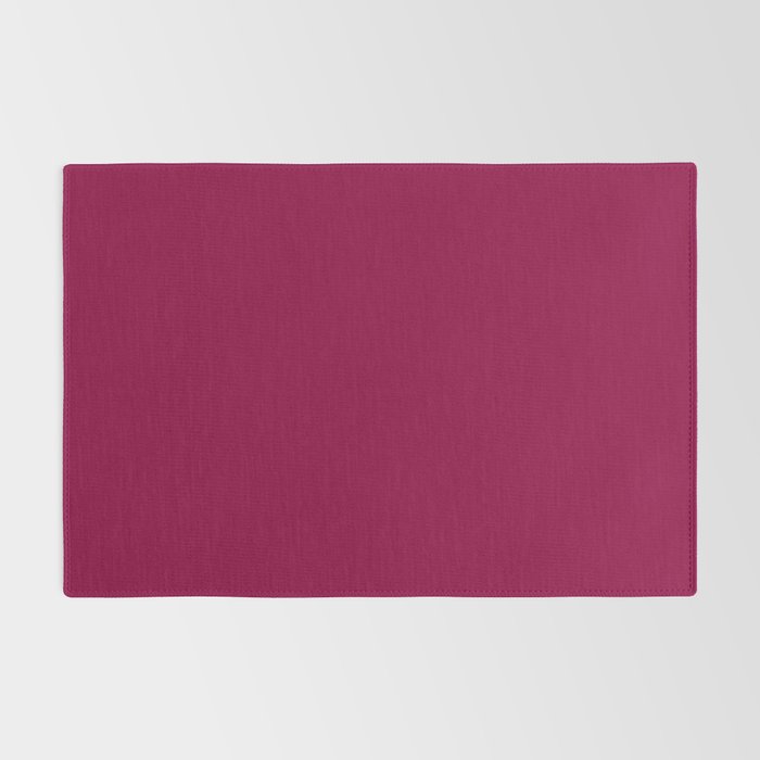 Mulberry Pink Solid Color Rug Gallery Image 2
