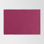 Mulberry Pink Solid Color Rug Gallery Image 2