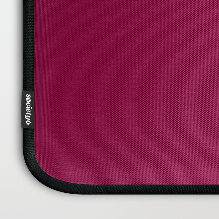 Mulberry Pink Solid Color Laptop Sleeve Gallery Image 3