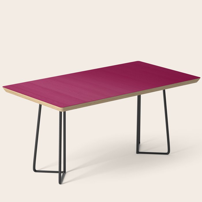 Mulberry Pink Solid Color Coffee Table Gallery Image 1