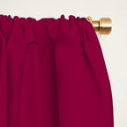 Mulberry Pink Solid Color Window Curtain Gallery Image 2