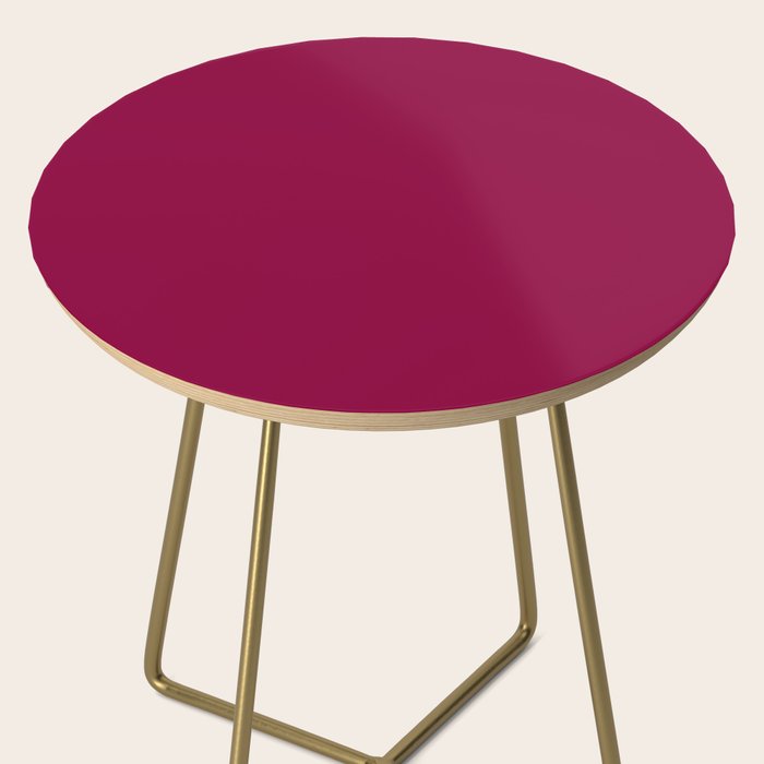 Mulberry Pink Solid Color Side Table Gallery Image 2