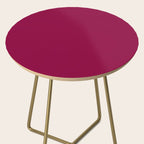 Mulberry Pink Solid Color Side Table Gallery Image 2