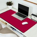 Mulberry Pink Solid Color Desk Mat Gallery Image 2