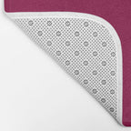 Mulberry Pink Solid Color Bath Mat Gallery Image 2