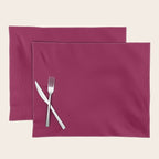 Mulberry Pink Solid Color Placemat Gallery Image 1