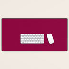 Mulberry Pink Solid Color Desk Mat Gallery Image 1